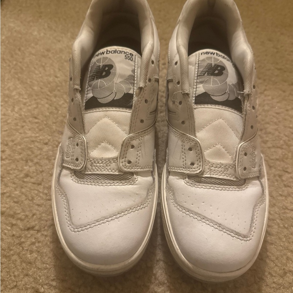 New Balance 550 White and Gray Sneakers